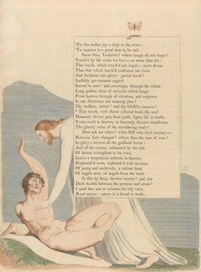 Youngs Night Thoughts, Pagina 90, Die aanraking, met hemelse charme geneest de ziel door William Blake